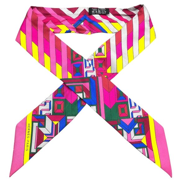 Authentic HERMES Twilly Scarf Chefs Silk jp120-111925 - Picture 3 of 16